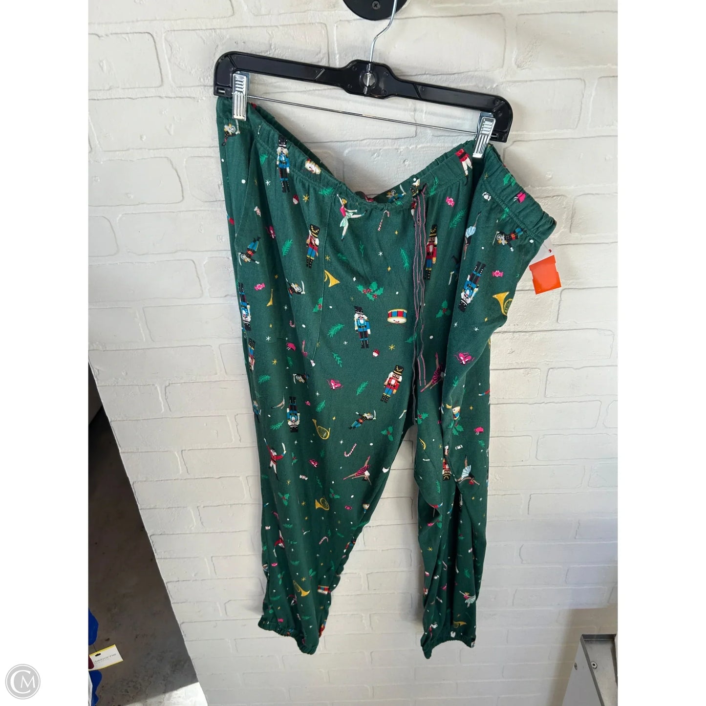 Pajama Pants By Joyspun In Green & White, Size: 3x