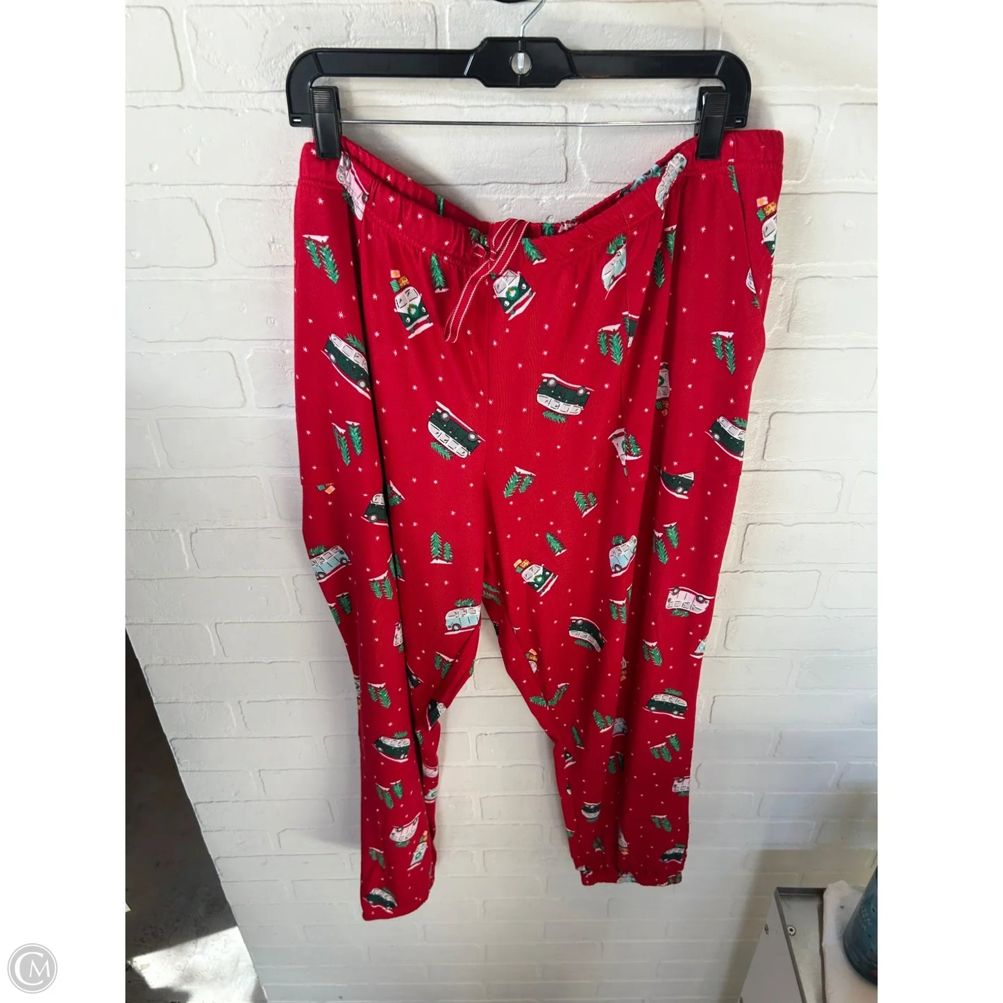 Pajama Pants By Joyspun In Red & White, Size: 3x