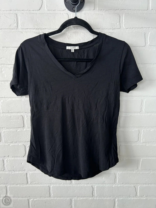 Top Short Sleeve Basic By Z Supply In Black, Size: Xs