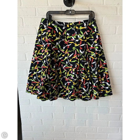 Skirt Midi By Liz Claiborne In Black & Green, Size: 12