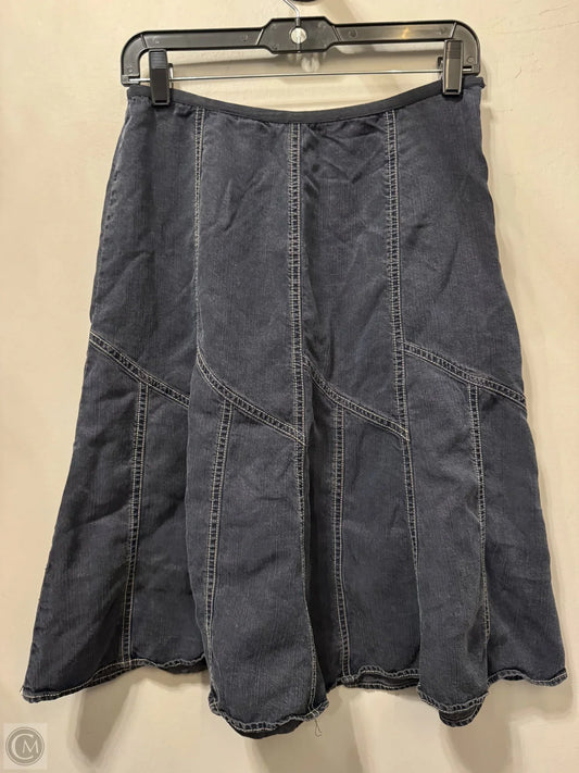 Skirt Midi By Nic + Zoe In Blue Denim, Size: 8