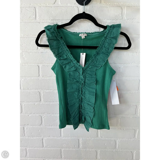 Top Sleeveless By Pilcro In Green, Size: Xxs