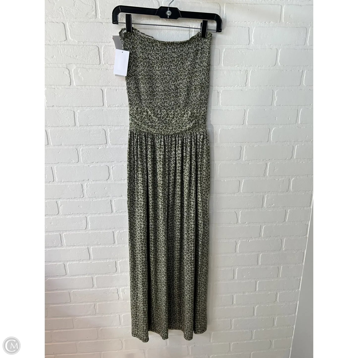 Dress Casual Maxi By Bp In Green & White, Size: Xs