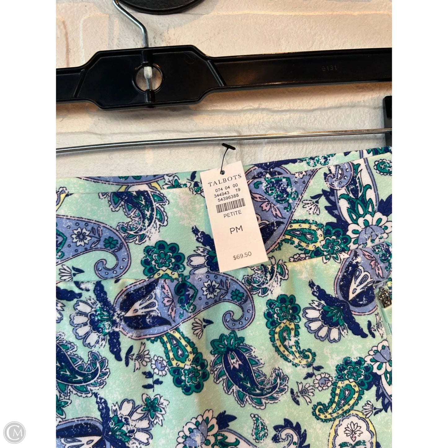 Skort By Talbots In Blue & Green, Size: 10p