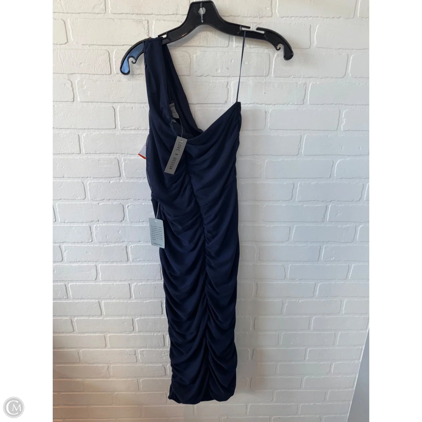 Dress Party Midi By Love By Design In Navy, Size: Xl