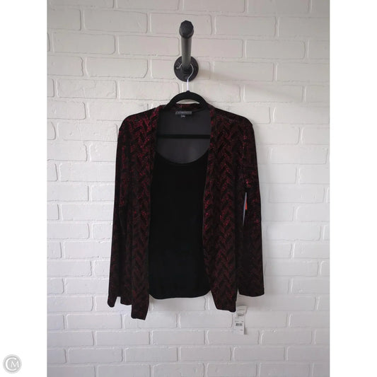 Cardigan By Elementz In Black & Red, Size: L