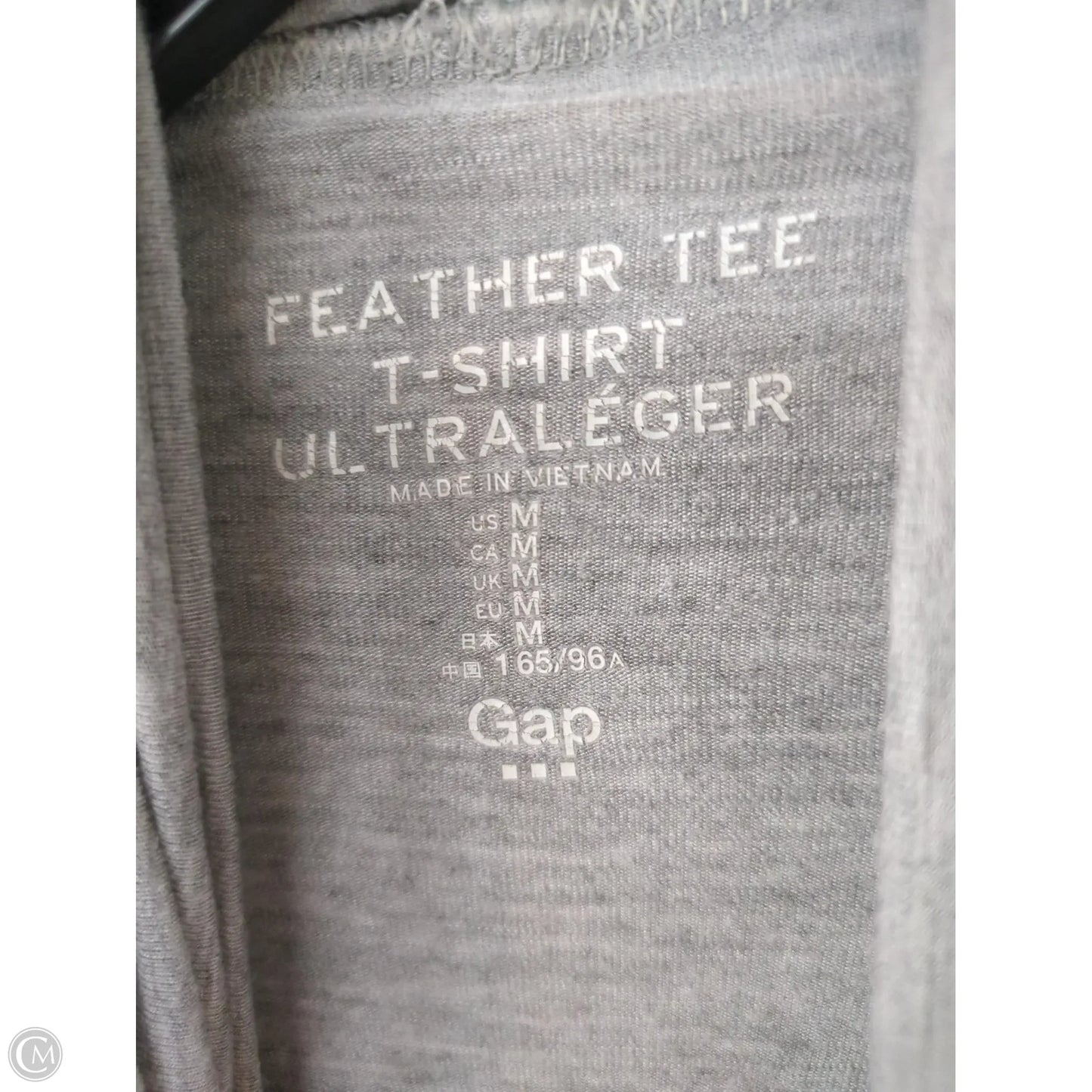 Top Long Sleeve Basic By Gap In Grey, Size: M