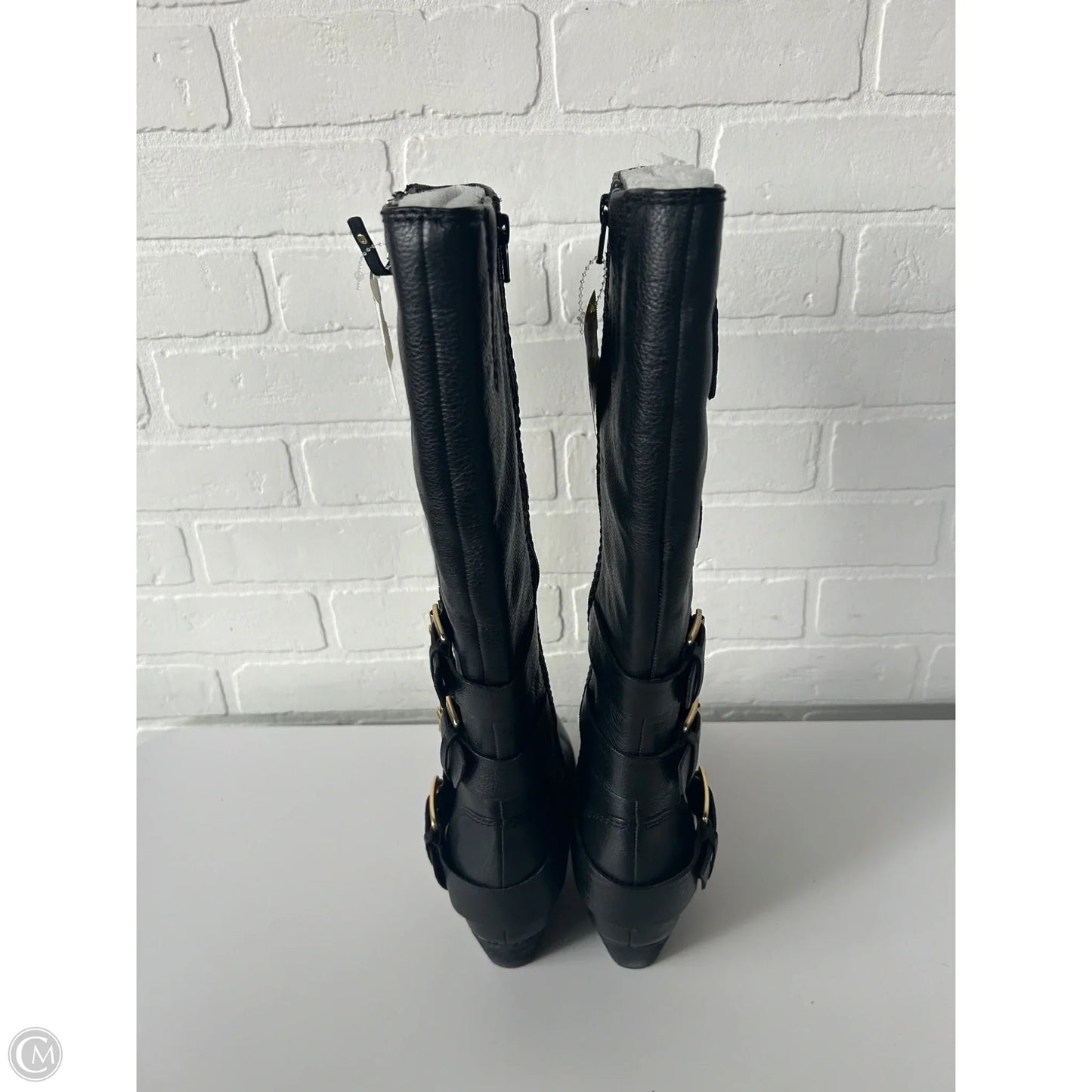 Boots Knee Flats By Cmb In Black, Size: 7