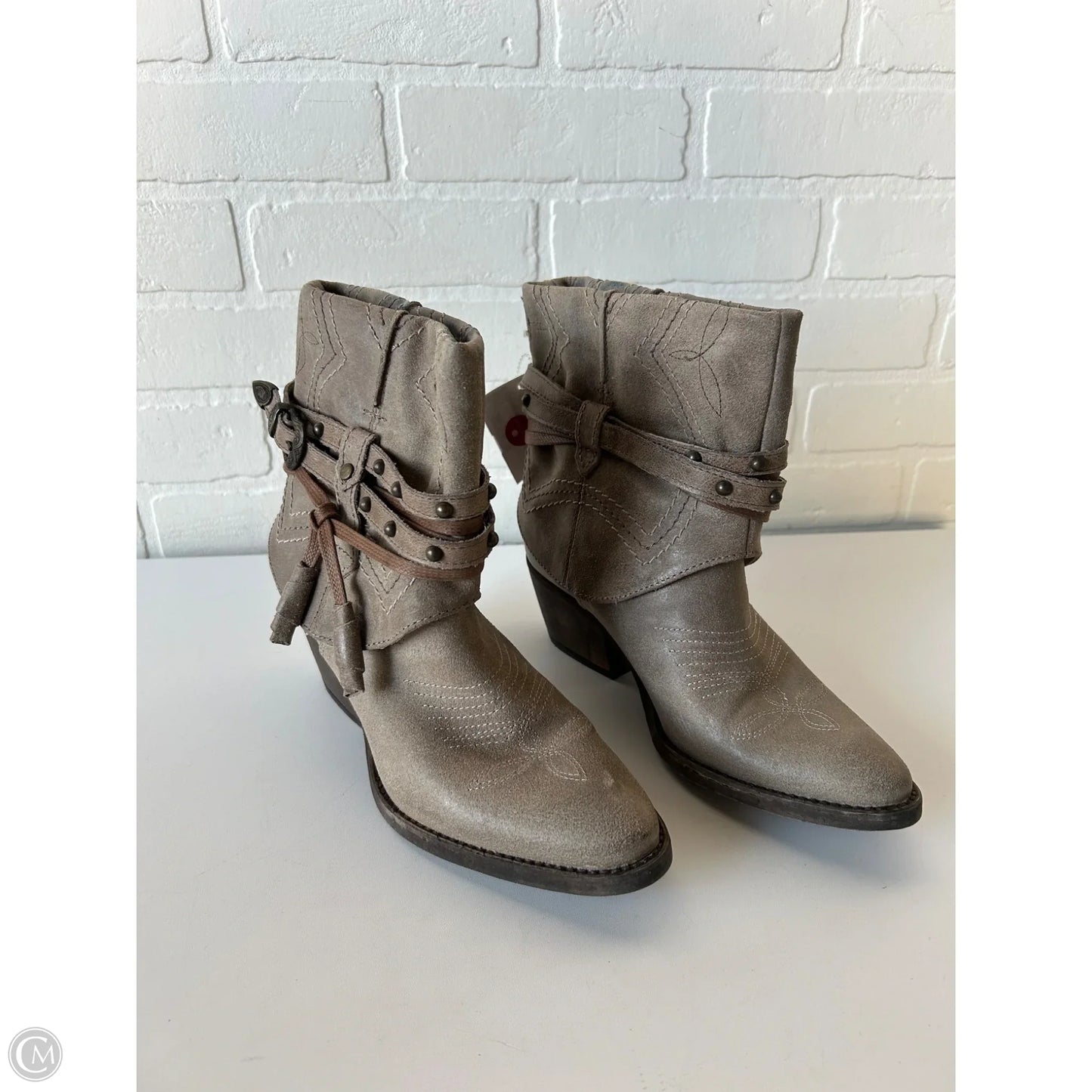 Boots Western By Steve Madden In Grey, Size: 7