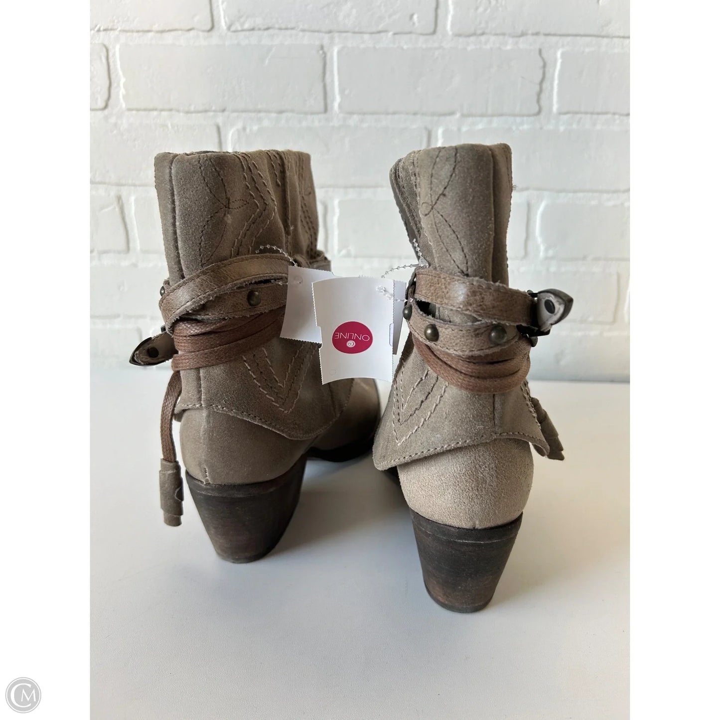 Boots Western By Steve Madden In Grey, Size: 7