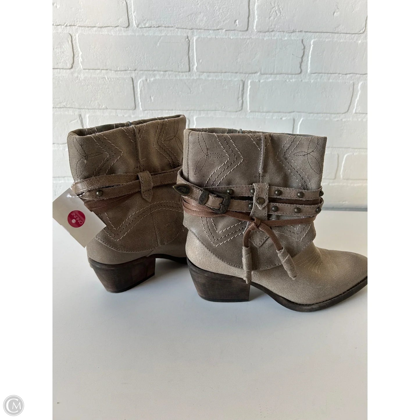 Boots Western By Steve Madden In Grey, Size: 7