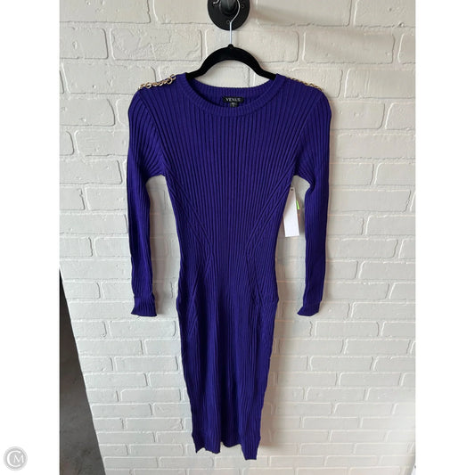 Dress Sweater By Venus In Purple, Size: S