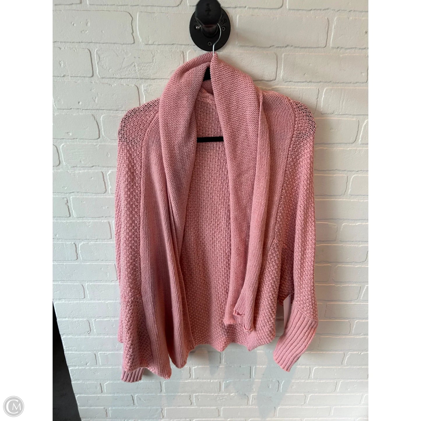 Sweater Cardigan By Clothes Mentor In Pink, Size: M