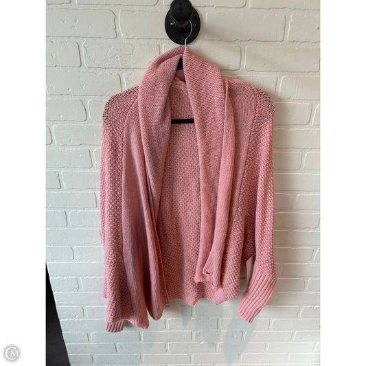 Sweater Cardigan By Clothes Mentor In Pink, Size: M