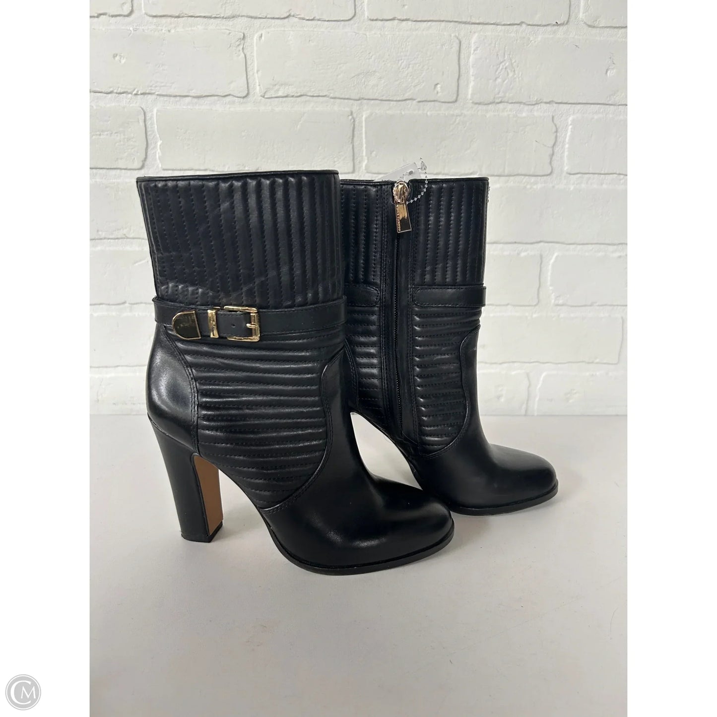 Boots Mid-calf Heels By Vince Camuto In Black, Size: 5.5