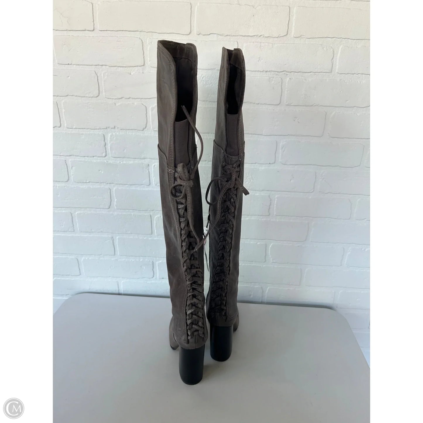 Boots Over-the-knee Heels By Vince Camuto In Brown, Size: 6