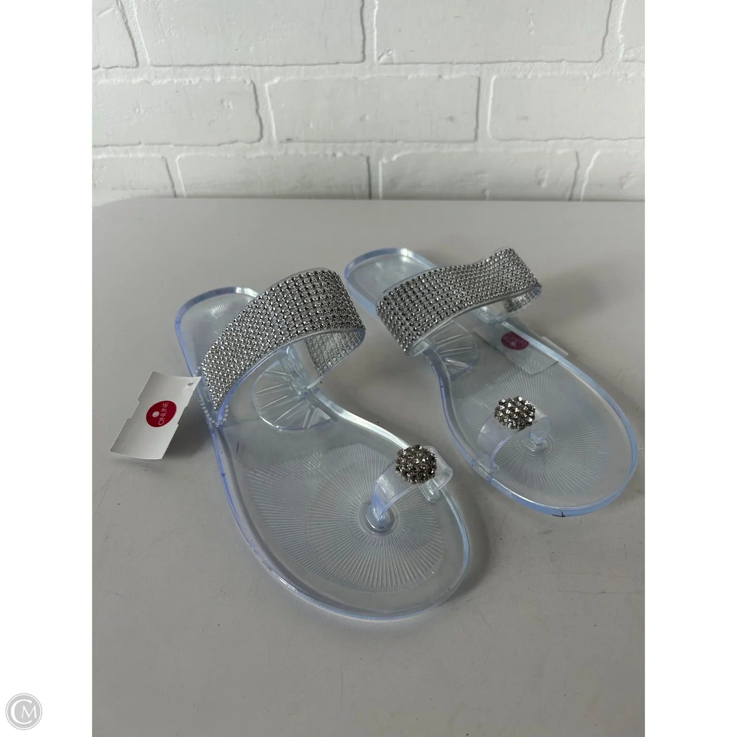 Sandals Flats By Cl By Chinese Laundry In Silver, Size: 10