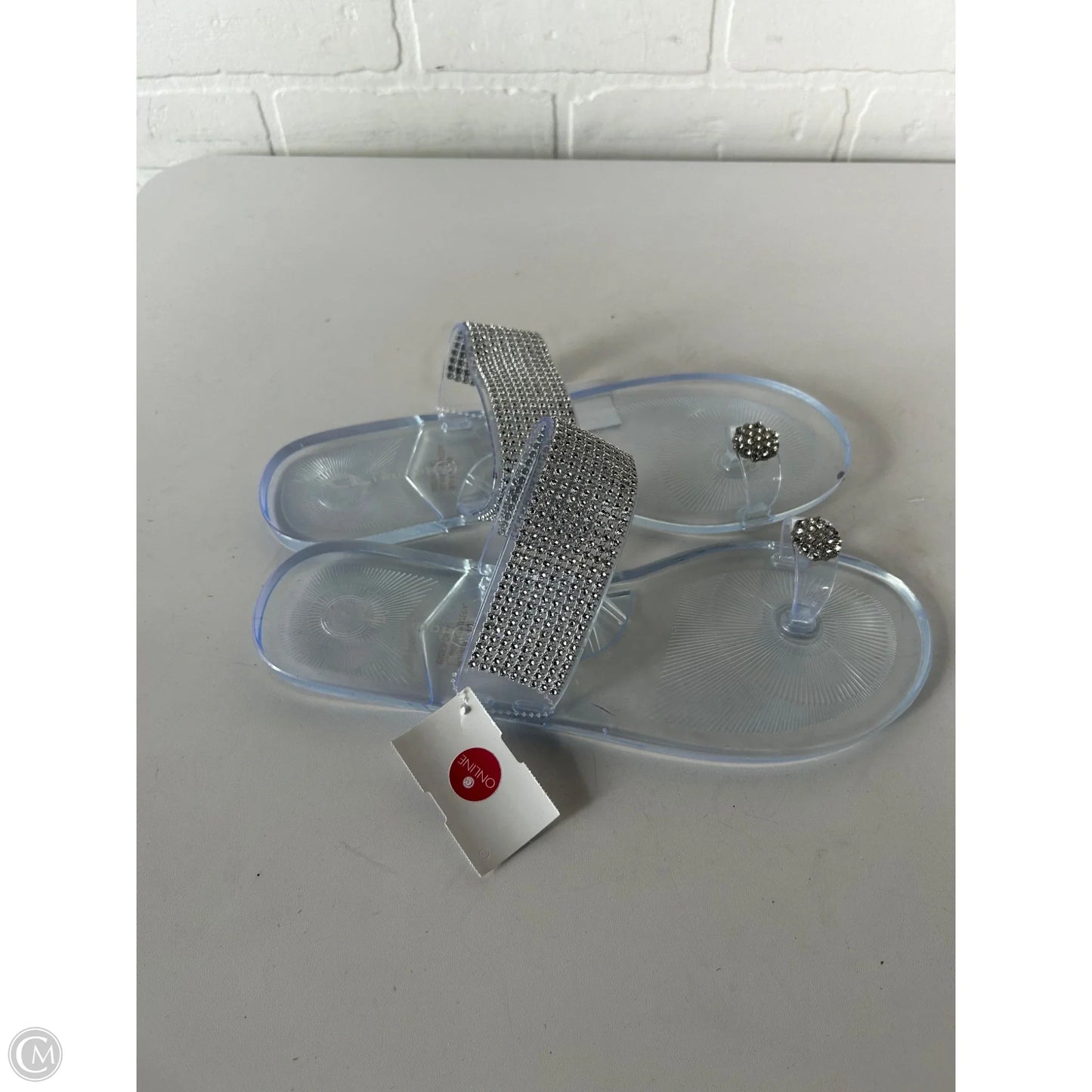 Sandals Flats By Cl By Chinese Laundry In Silver, Size: 10