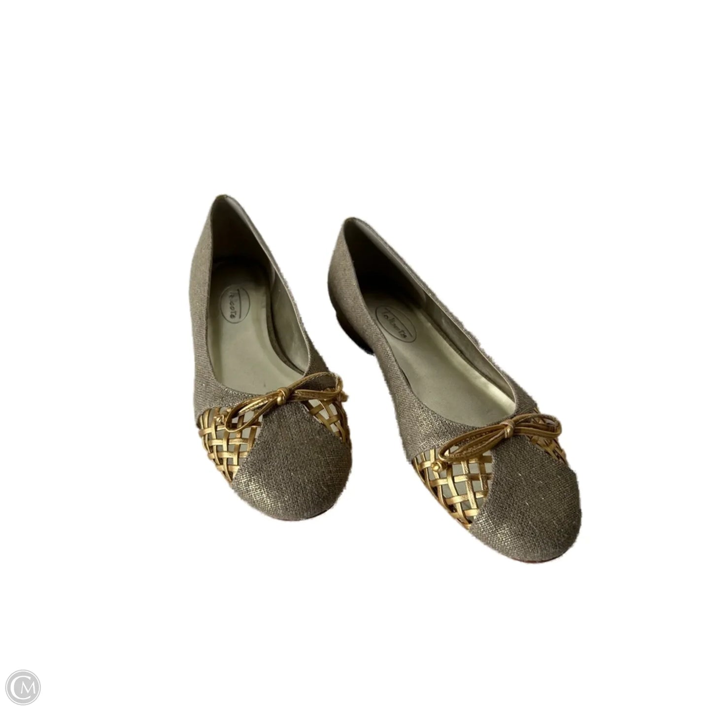 Shoes Flats By Talbots In Gold & Tan, Size: 7