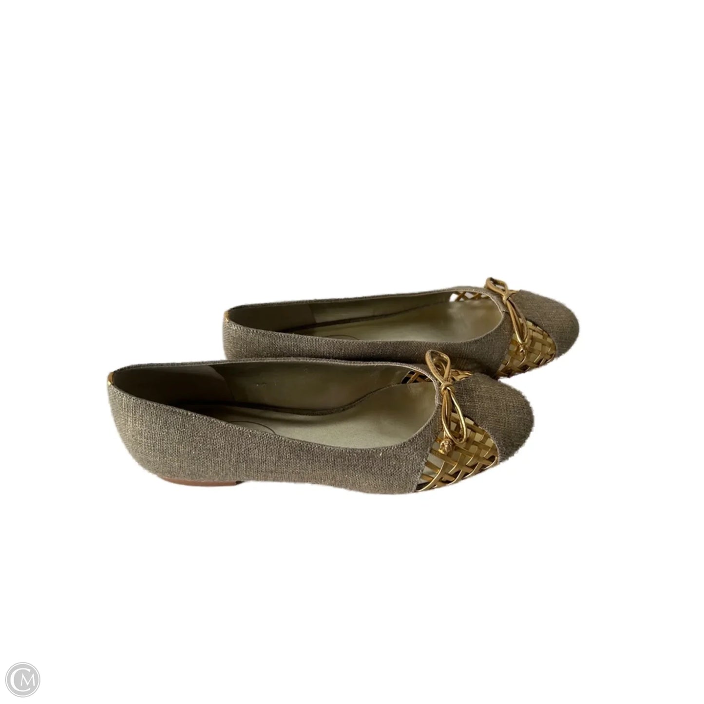 Shoes Flats By Talbots In Gold & Tan, Size: 7