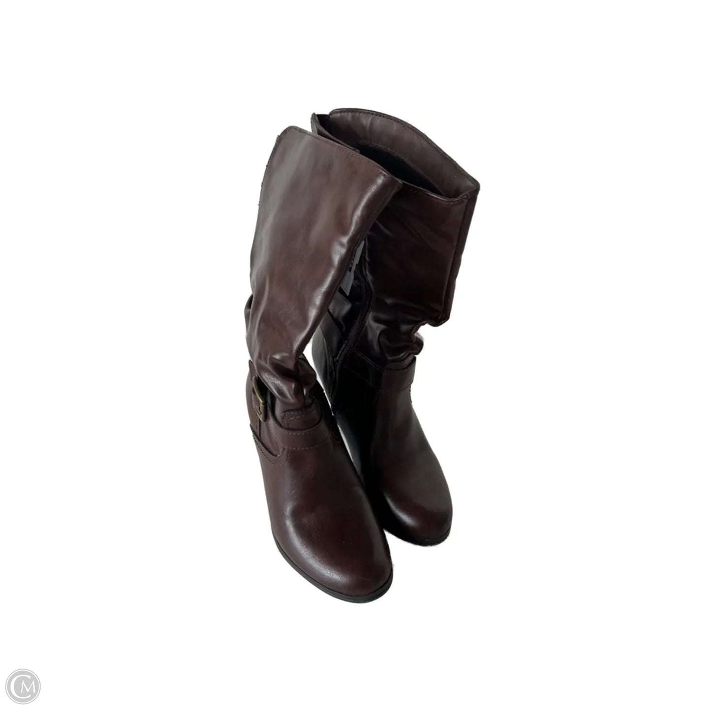 Boots Mid-calf Heels By Arizona In Brown, Size: 7
