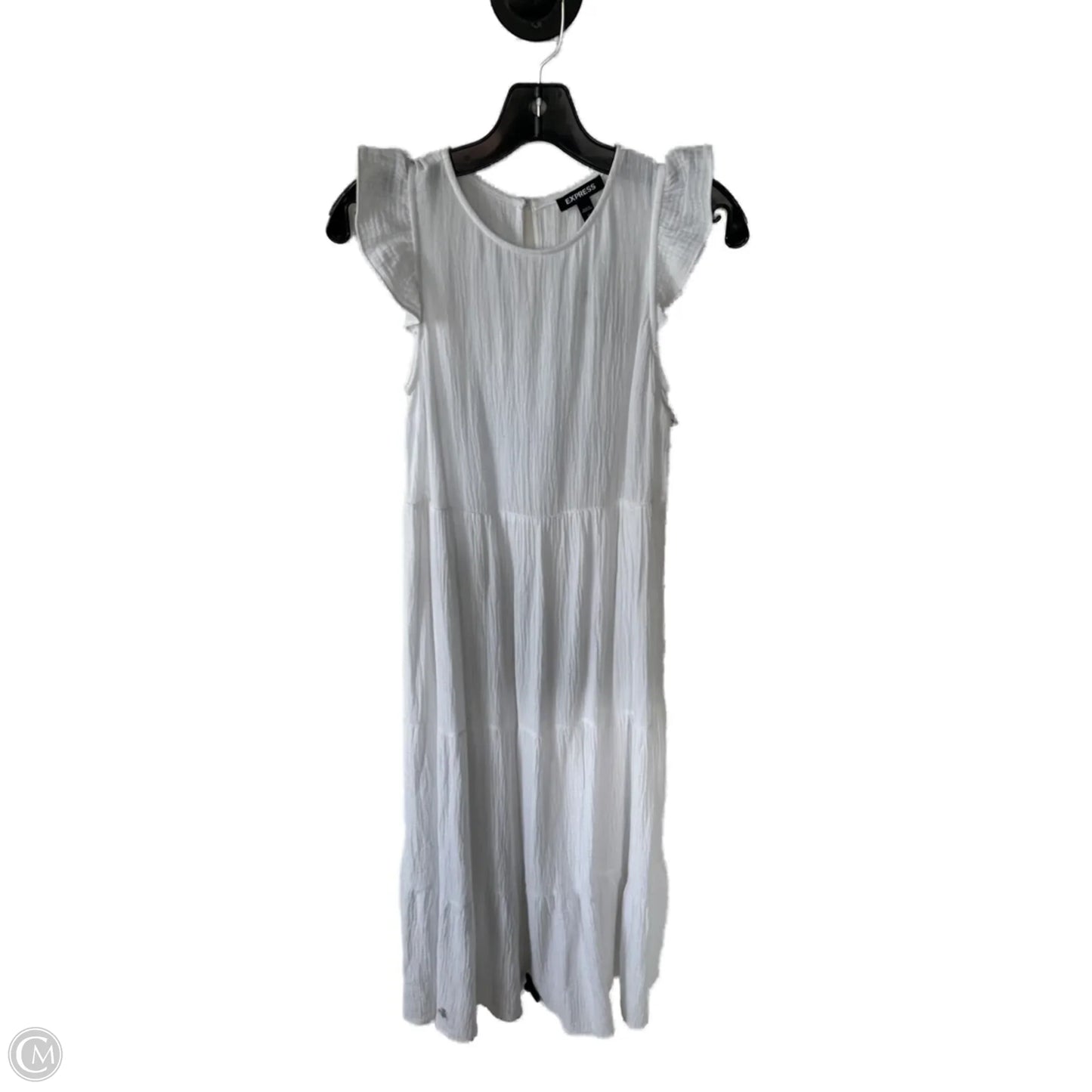 Dress Casual Maxi By Express In White, Size: Xs