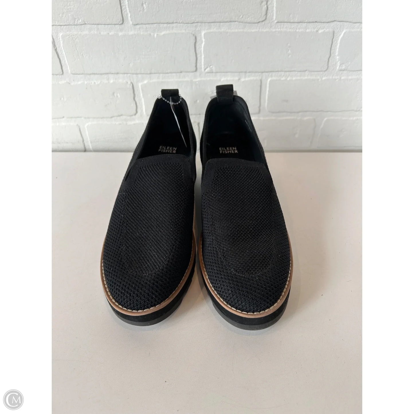 Shoes Heels Wedge By Eileen Fisher In Black, Size: 10