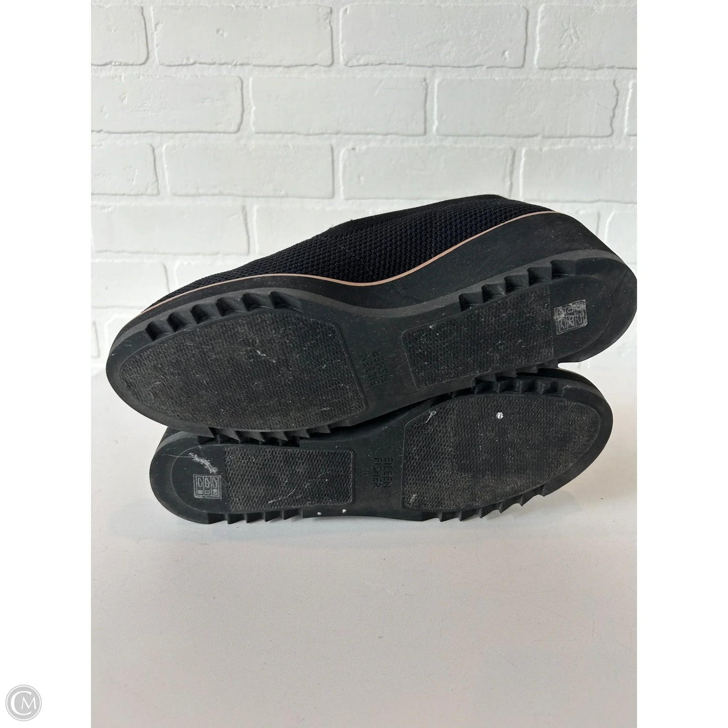 Shoes Heels Wedge By Eileen Fisher In Black, Size: 10