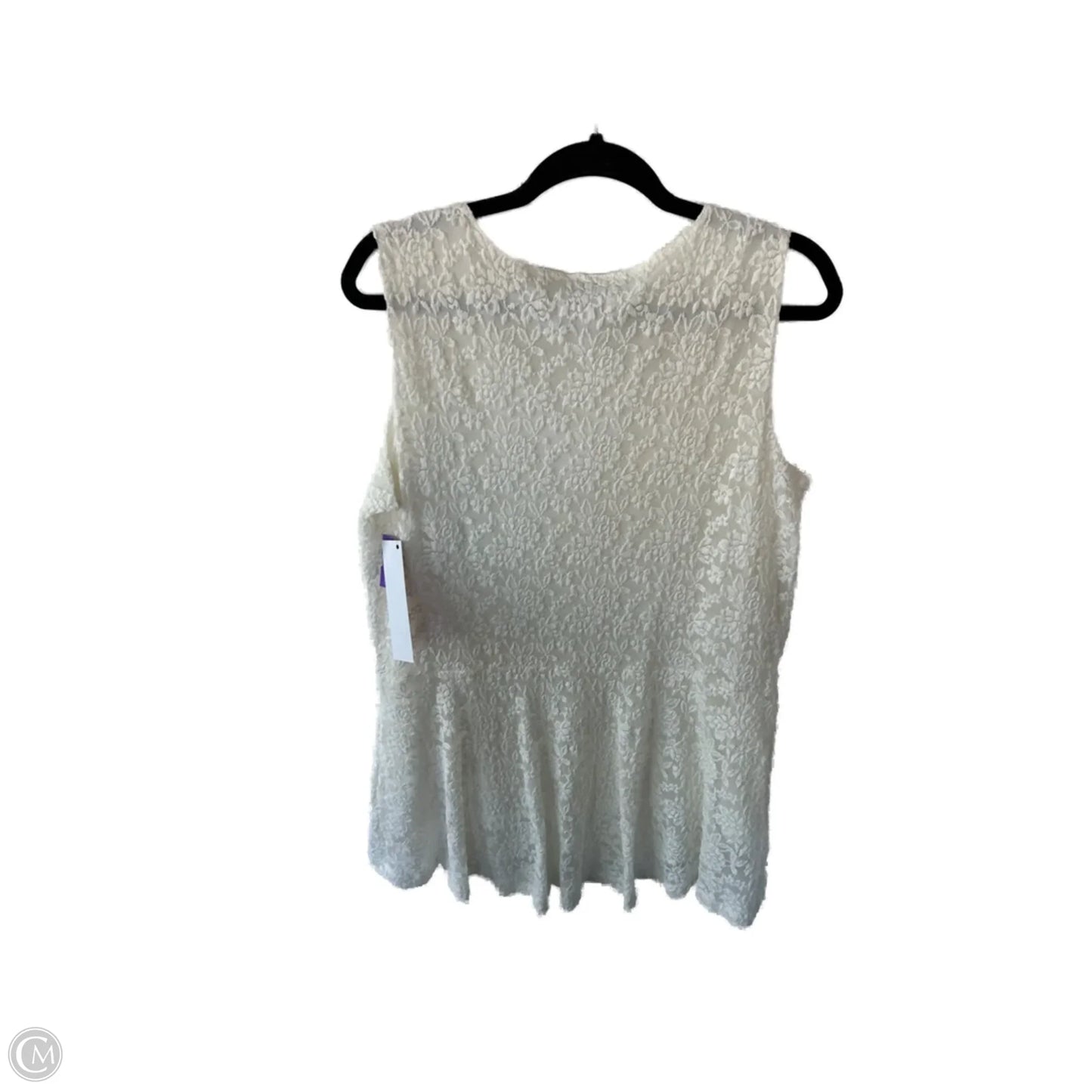 Tunic Sleeveless By Susan Graver In Floral Print, Size: L