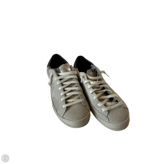 Shoes Sneakers By P448 In Gold & Grey, Size: 10.5