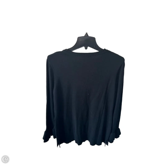 Sweater By Isaac Mizrahi Live Qvc In Black, Size: M