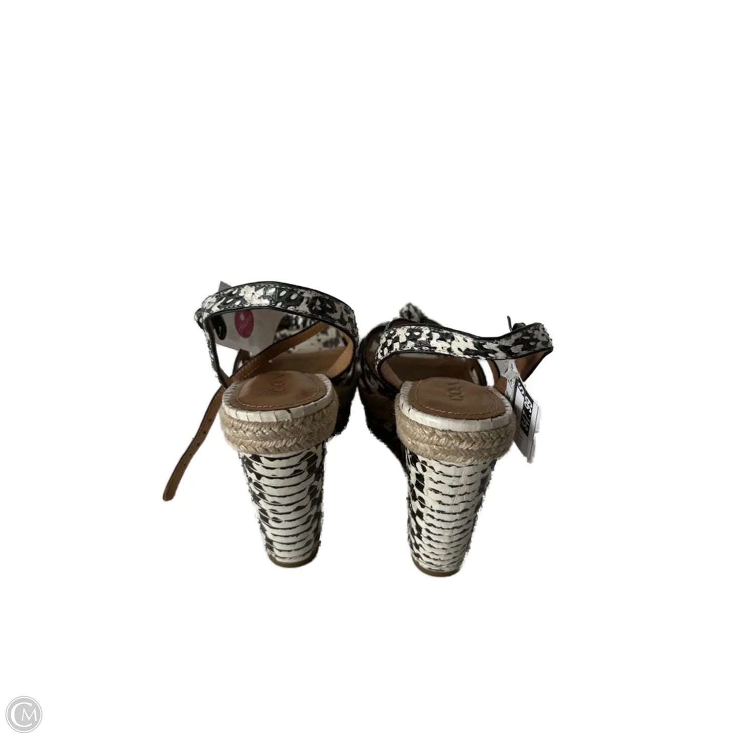 Sandals Designer By Coach In Snakeskin Print, Size: 7.5