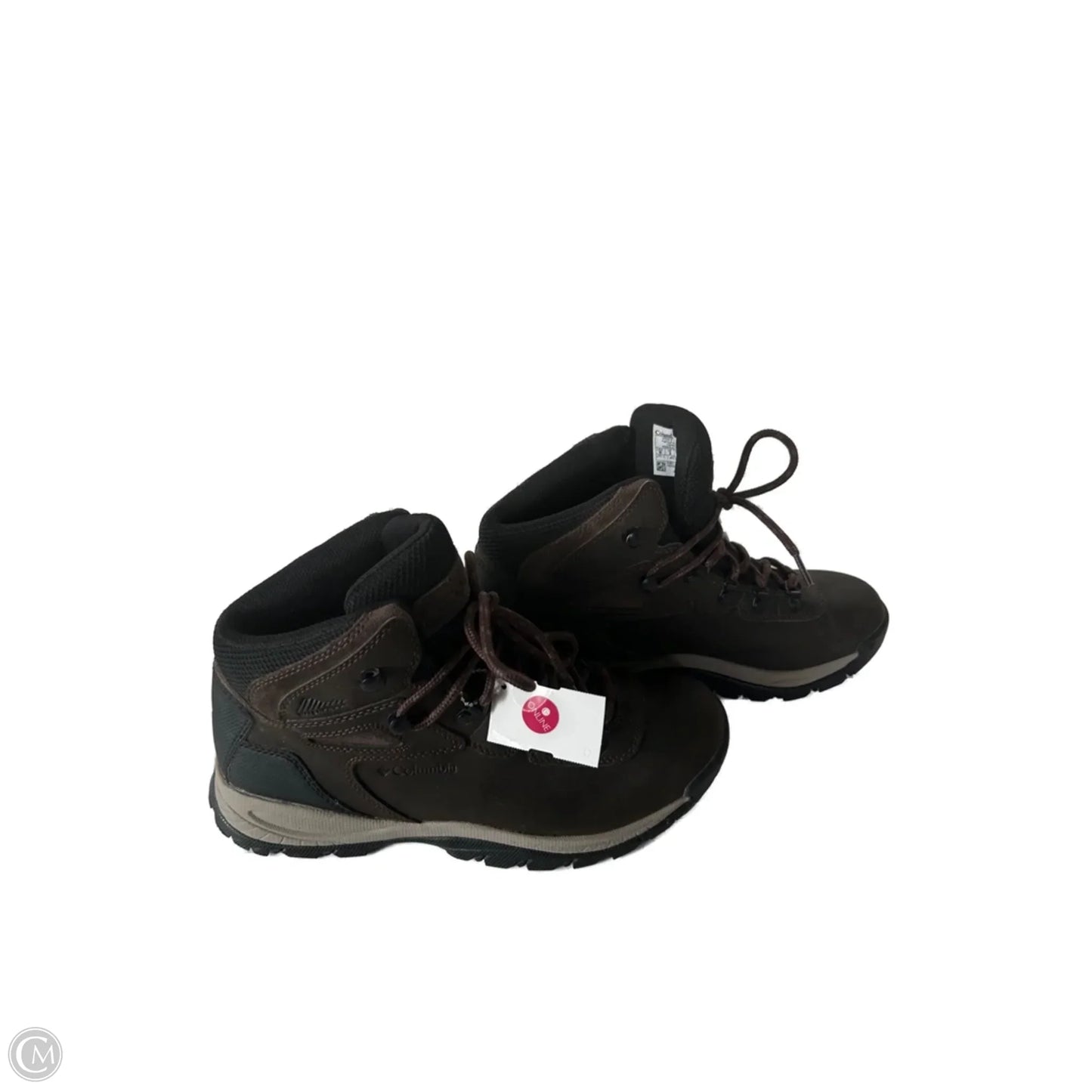 Boots Hiking By Columbia In Black & Brown, Size: 10