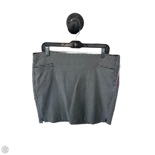 Skort By Chicos In Black & White, Size: 14