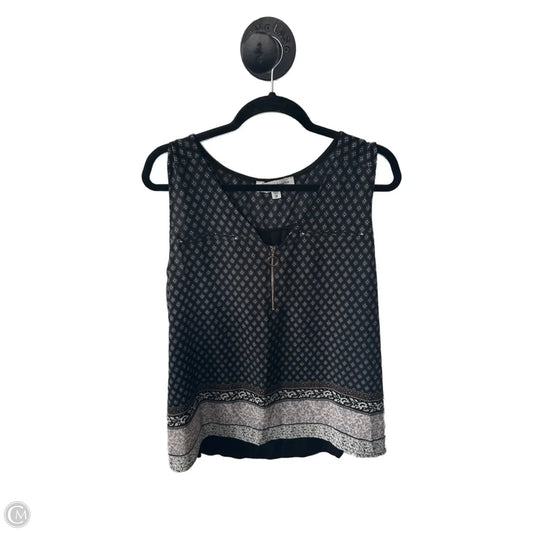 Top Sleeveless By Clothes Mentor In Black & Cream, Size: 2x