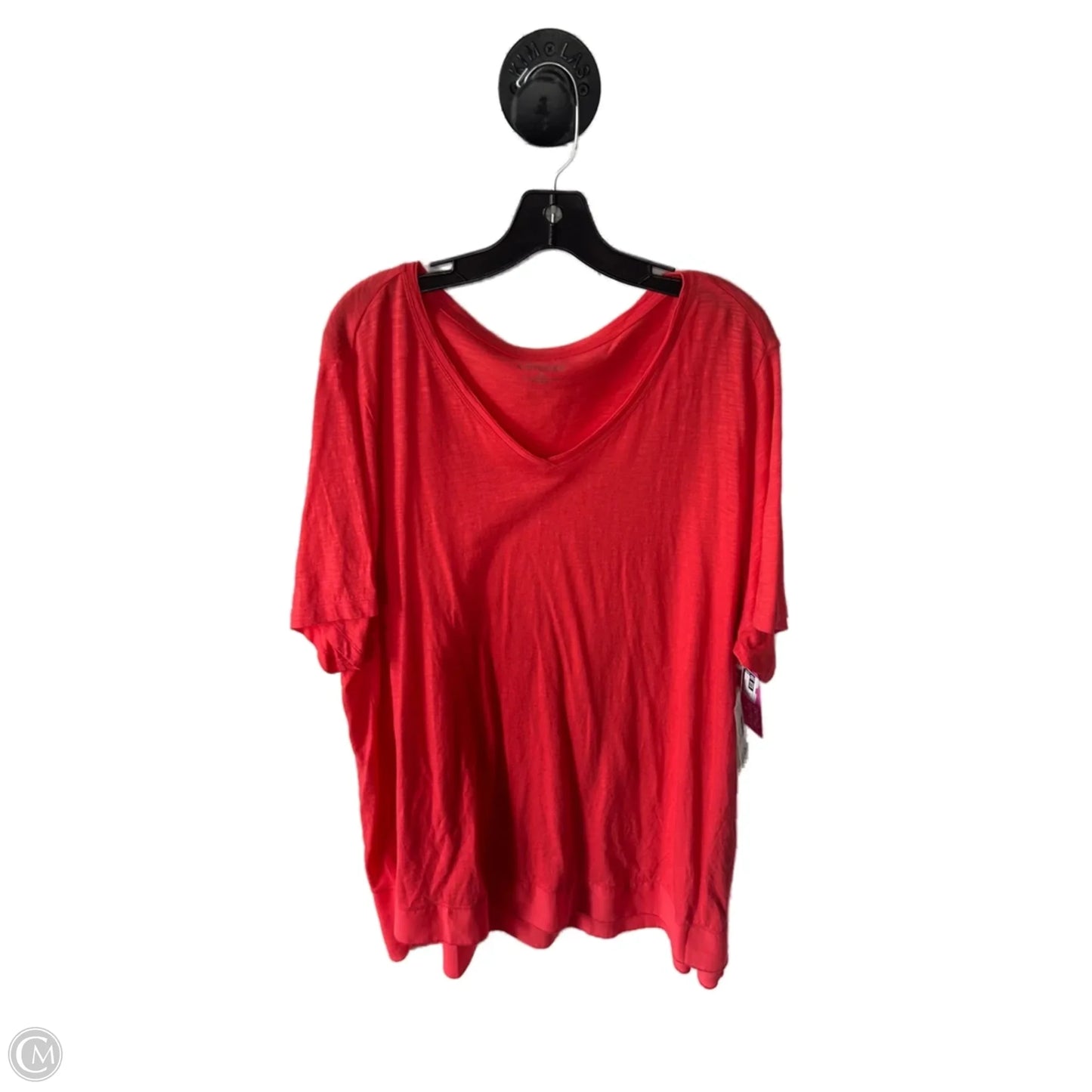 Tunic 3/4 Sleeve By Catherines In Coral, Size: 2x