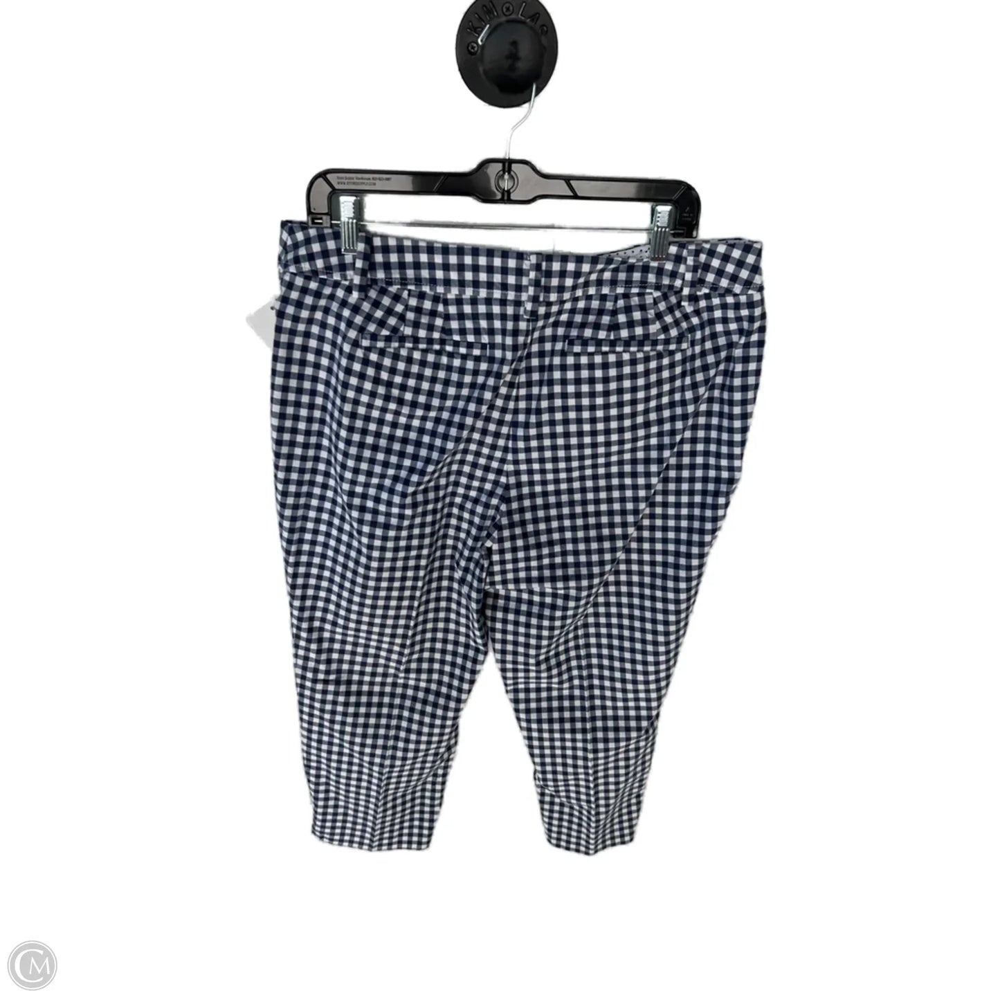 Pants Cropped By Talbots In Blue & White, Size: 14p