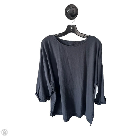 Top Short Sleeve By Pure Jill In Grey, Size: L