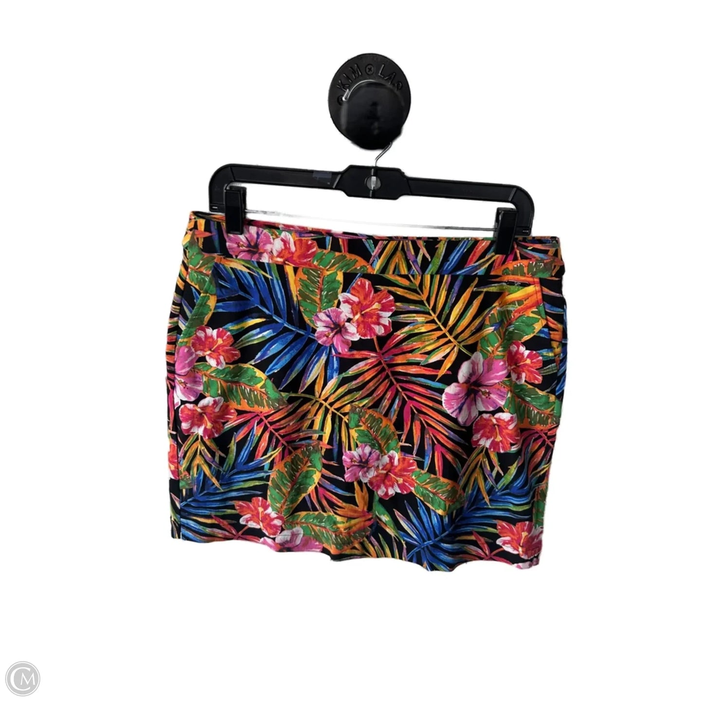 Skort By Rafaella In Black & Yellow, Size: 12