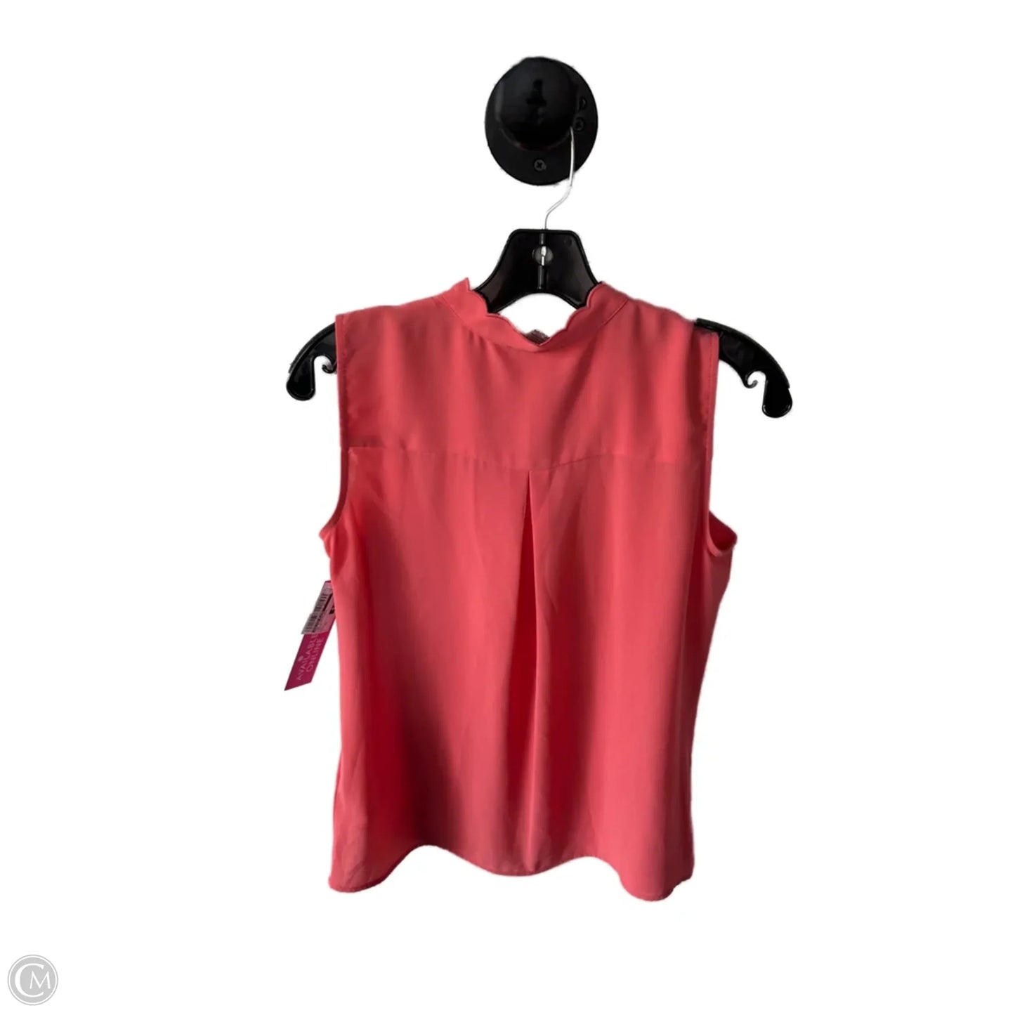 Top Sleeveless By Calvin Klein In Orange, Size: Xs