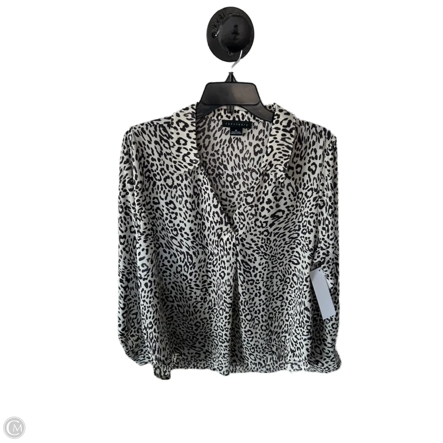 Top Long Sleeve By Sanctuary In Brown & Cream, Size: M