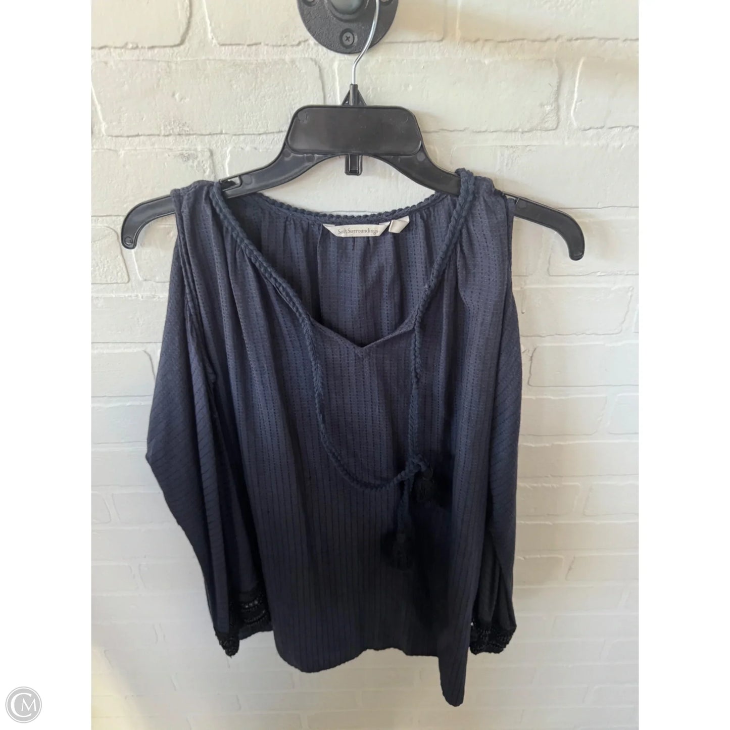 Tunic Long Sleeve By Soft Surroundings In Blue, Size: Xlp