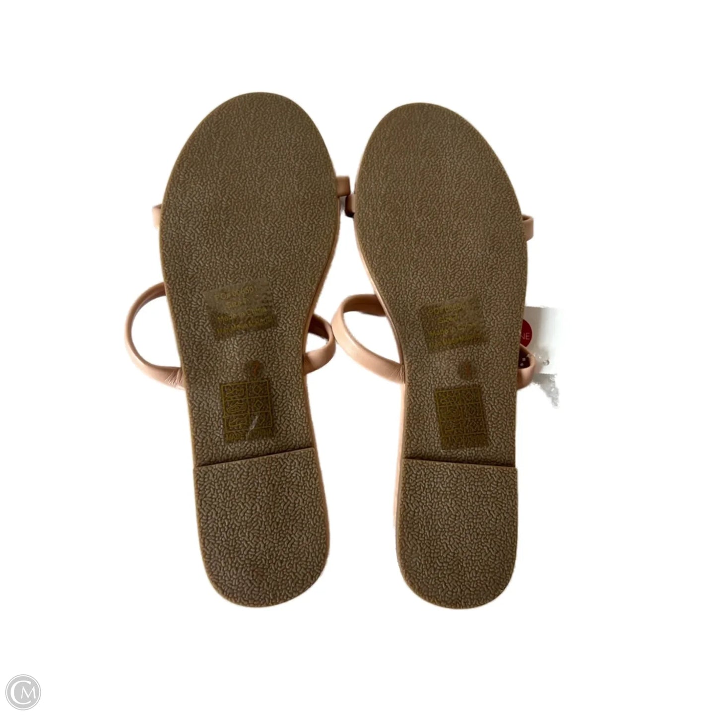 Sandals Flats By Journee In Tan, Size: 7