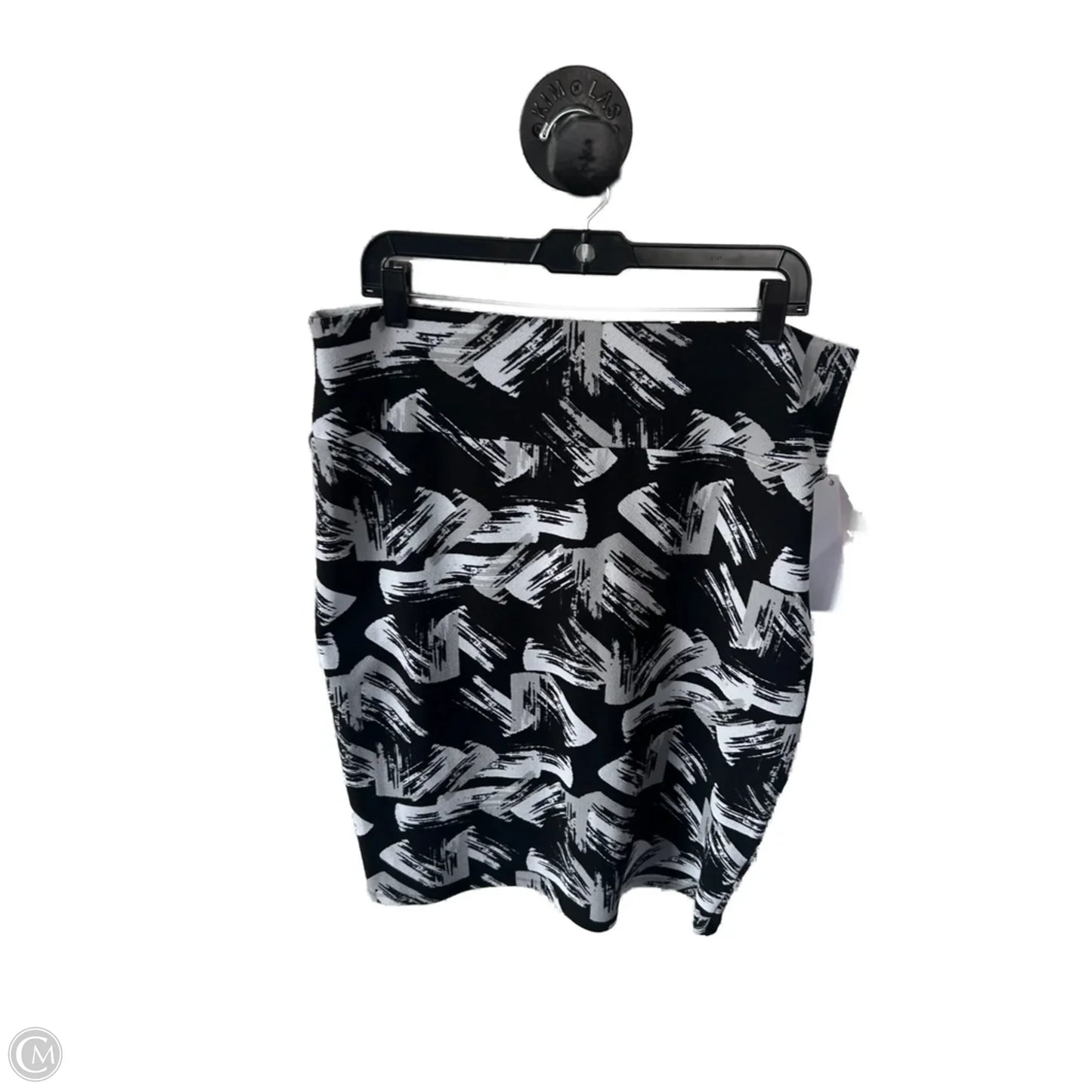 Skirt Midi By Lularoe In Black & Grey, Size: 16