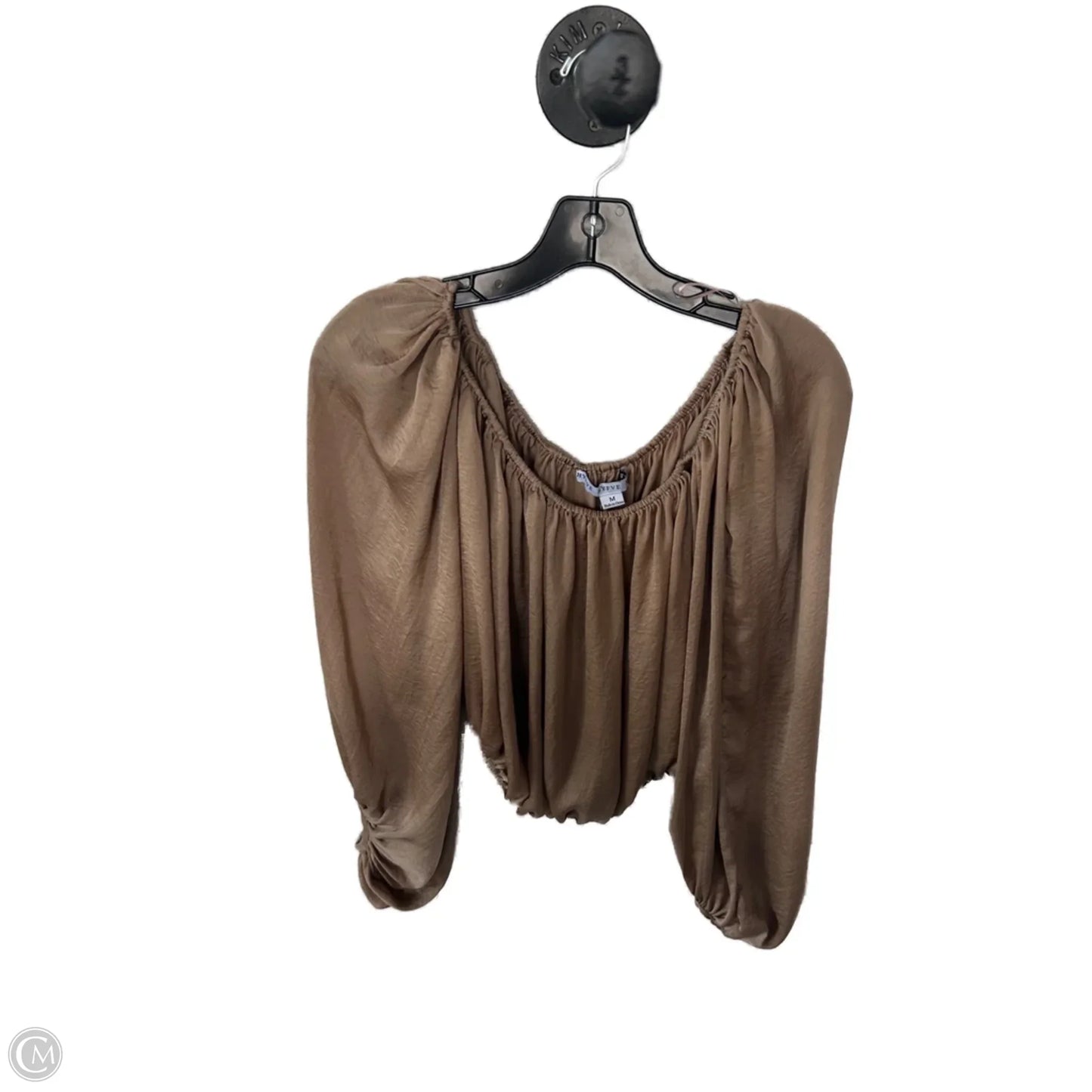 Top Long Sleeve By Hyfve In Gold, Size: M