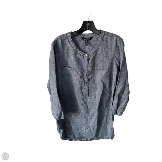 Dress Work By Ellen Tracy In Blue & White, Size: L