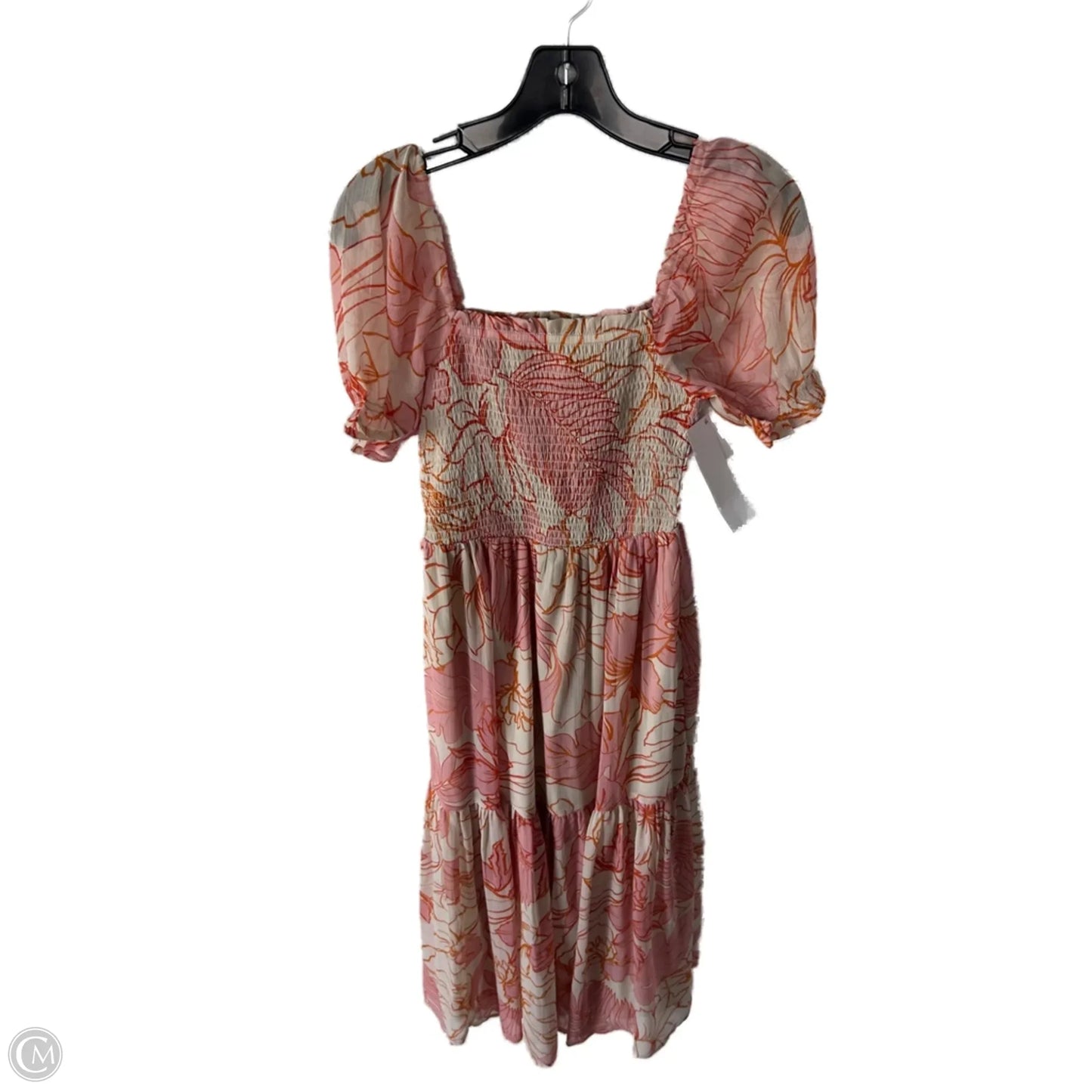 Dress Casual Maxi By Cme In Pink & Tan, Size: Xs