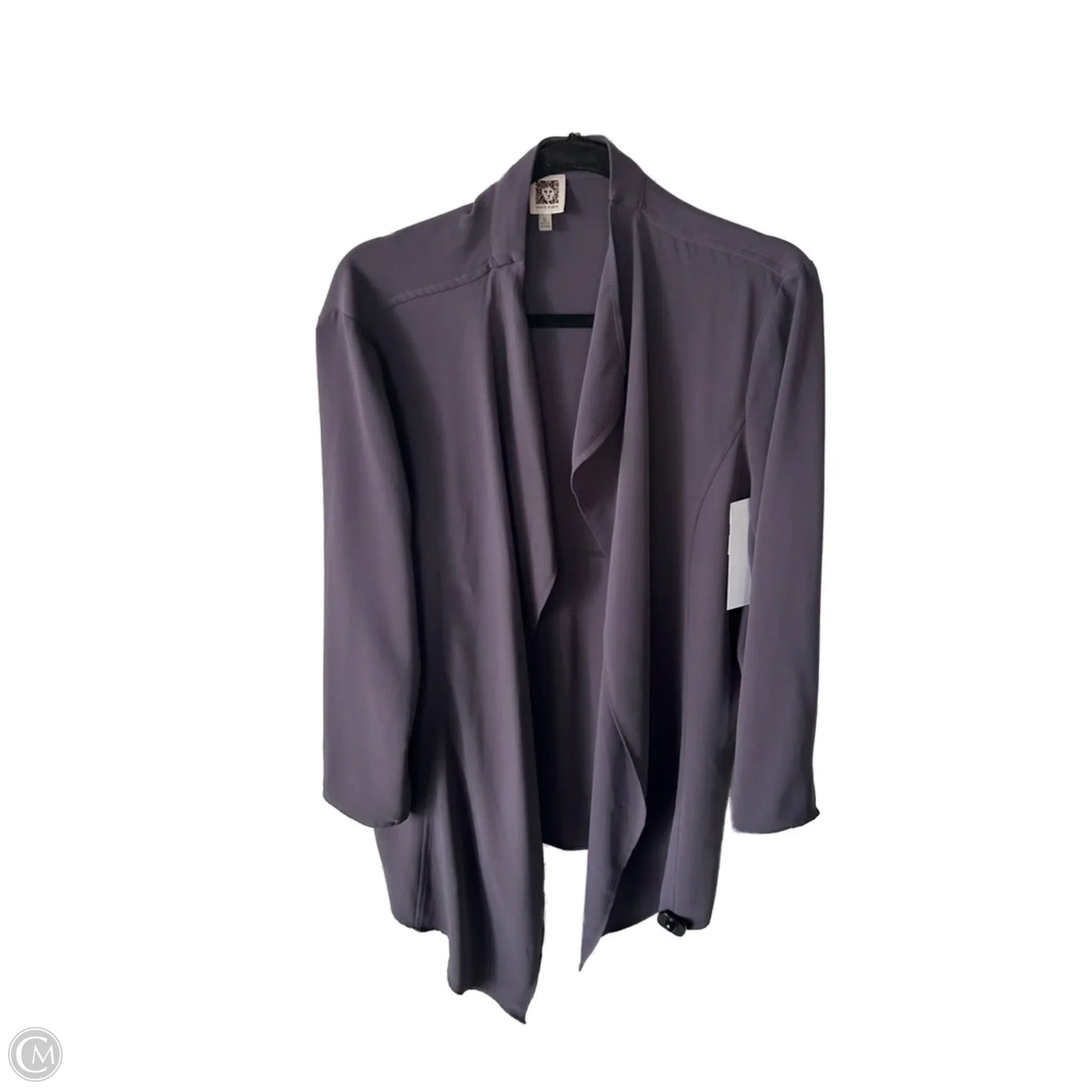 Blazer By Anne Klein In Grey, Size: Xl