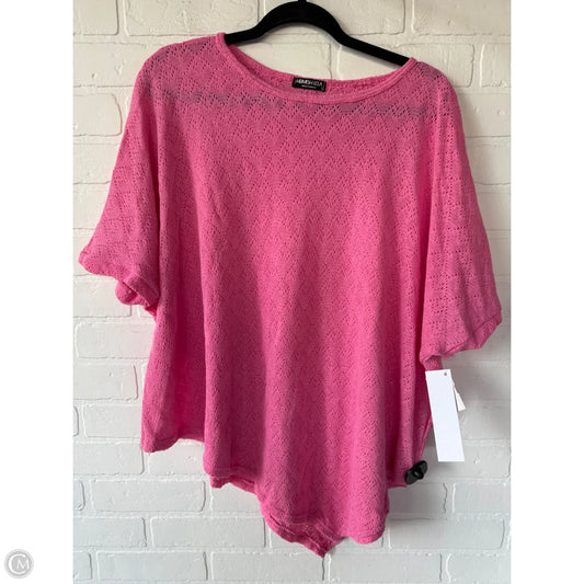 Sweater Short Sleeve By Heimish Usa In Pink, Size: L