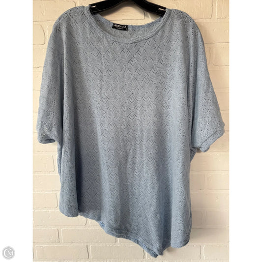 Sweater Short Sleeve By Heimish Usa In Blue, Size: 2x